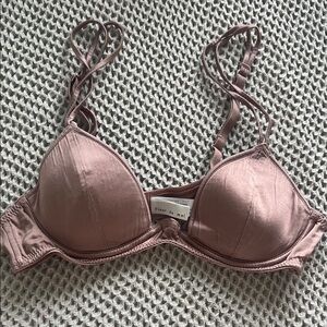 Fleur du Mal Mauve Bra